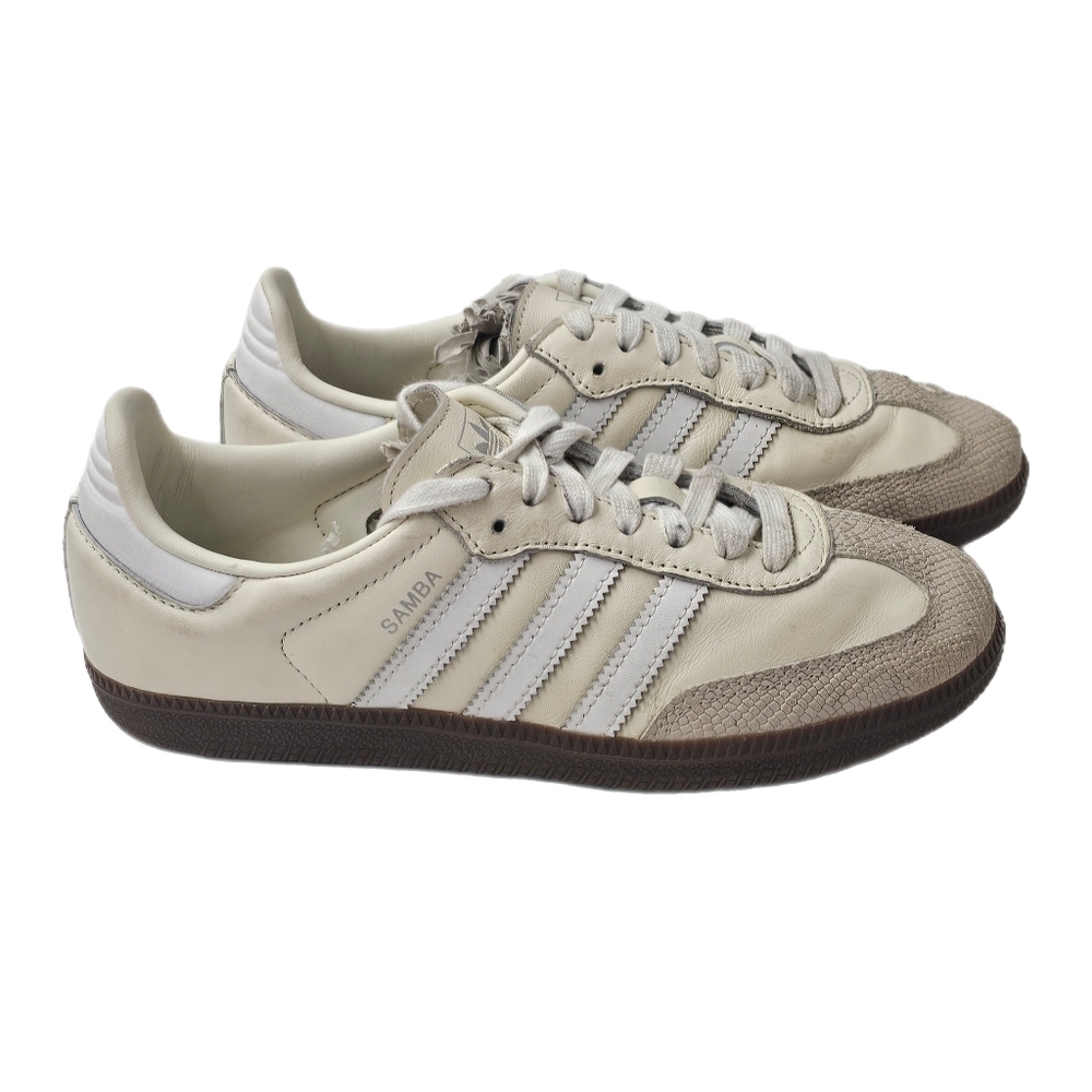 adidas Samba OG W Wonder Alumina Off White Size 6 JR8166 Gum Sole Retro